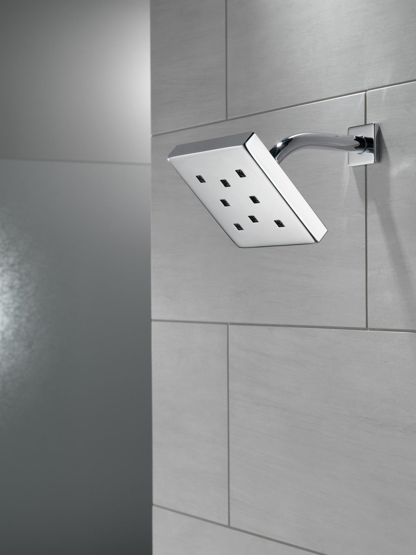 Delta Universal Showering Components 52171 H2OKINETIC Single-Setting Metal Raincan Shower Head