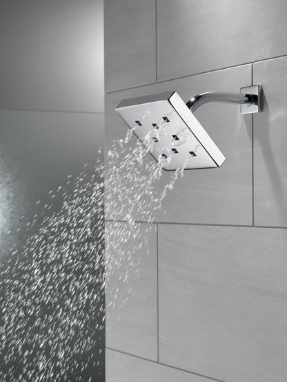 Delta Universal Showering Components 52171 H2OKINETIC Single-Setting Metal Raincan Shower Head