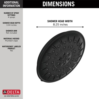 Delta Universal Showering Components 52487 Ultrasoak 4-Setting Shower Head