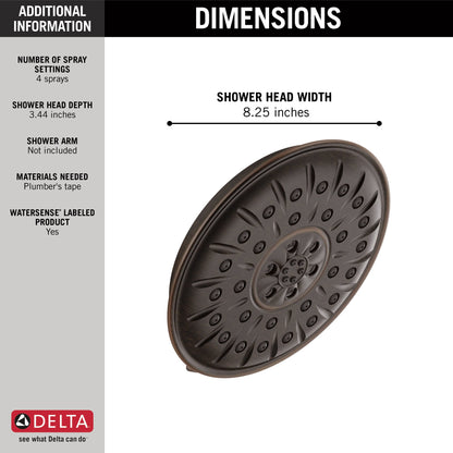 Delta Universal Showering Components 52487 Ultrasoak 4-Setting Shower Head