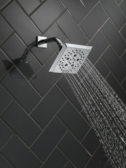 Delta Universal Showering Components 52664 H2OKINETIC 5-Setting Angular Modern Raincan Shower Head