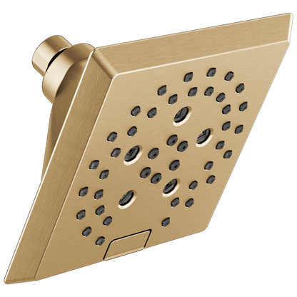 Delta Universal Showering Components 52664 H2OKINETIC 5-Setting Angular Modern Raincan Shower Head
