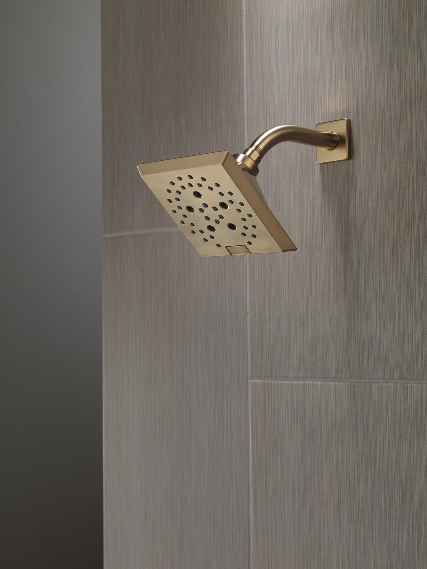 Delta Universal Showering Components 52664 H2OKINETIC 5-Setting Angular Modern Raincan Shower Head