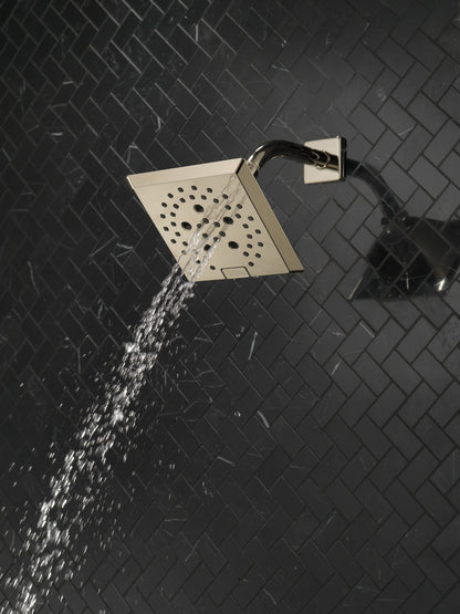 Delta Universal Showering Components 52664 H2OKINETIC 5-Setting Angular Modern Raincan Shower Head