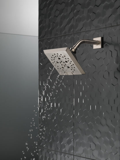 Delta Universal Showering Components 52664 H2OKINETIC 5-Setting Angular Modern Raincan Shower Head
