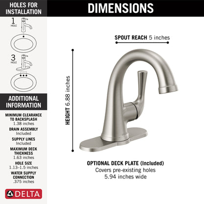 Delta Kayra 533LF Single Handle Bathroom Faucet