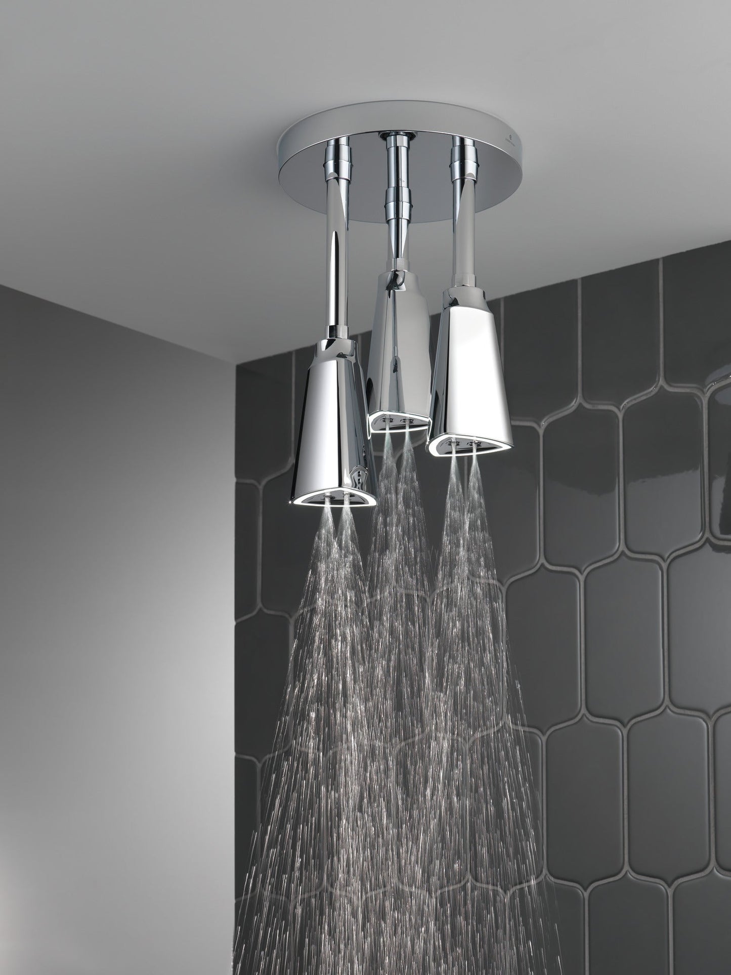 Delta Universal Showering Components 57140 H2OKINETIC Pendant Raincan Shower Head with LED Light