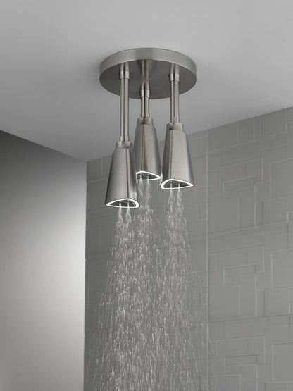 Delta Universal Showering Components 57140 H2OKINETIC Pendant Raincan Shower Head with LED Light