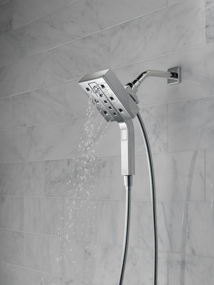 Delta Universal Showering Components 58473 H2OKINETIC In2ition 4-Setting Two-in-One Shower