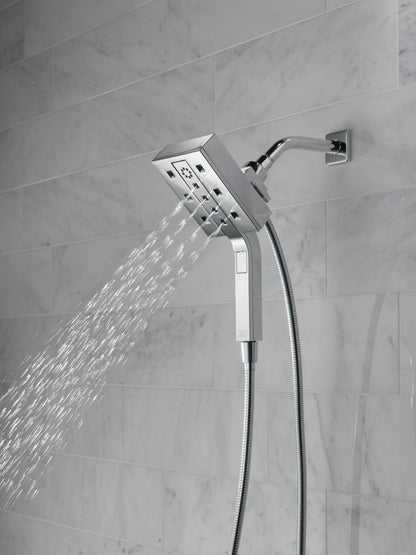 Delta Universal Showering Components 58473 H2OKINETIC In2ition 4-Setting Two-in-One Shower
