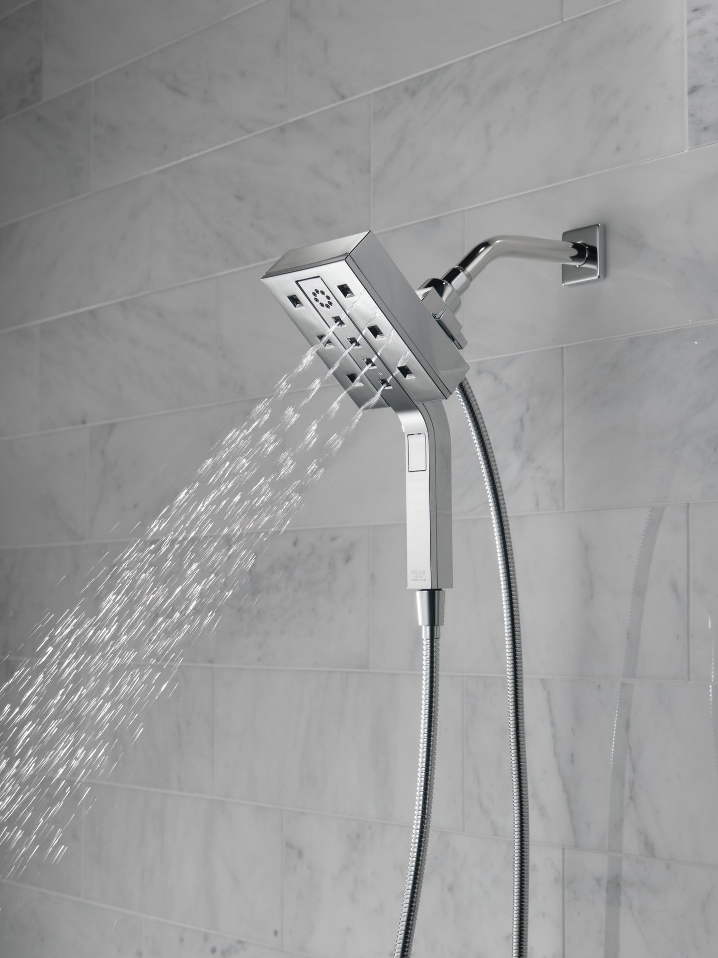 Delta Universal Showering Components 58473 H2OKINETIC In2ition 4-Setting Two-in-One Shower