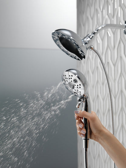 Delta Universal Showering Components 58480 H2OKINETIC In2ition 5-Setting Two-in-One Shower