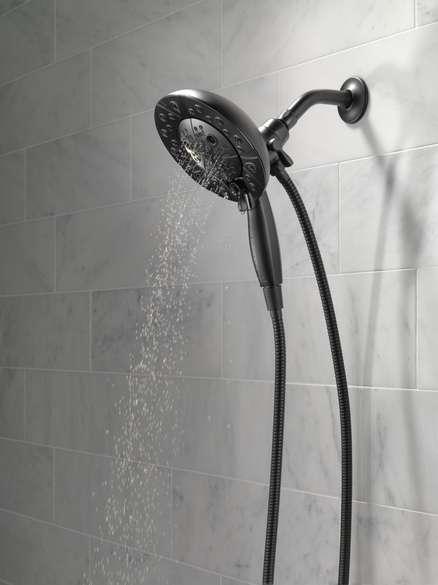 Delta Universal Showering Components 58480 H2OKINETIC In2ition 5-Setting Two-in-One Shower