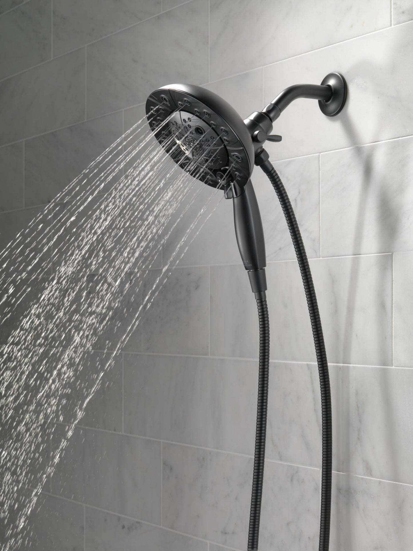 Delta Universal Showering Components 58480 H2OKINETIC In2ition 5-Setting Two-in-One Shower