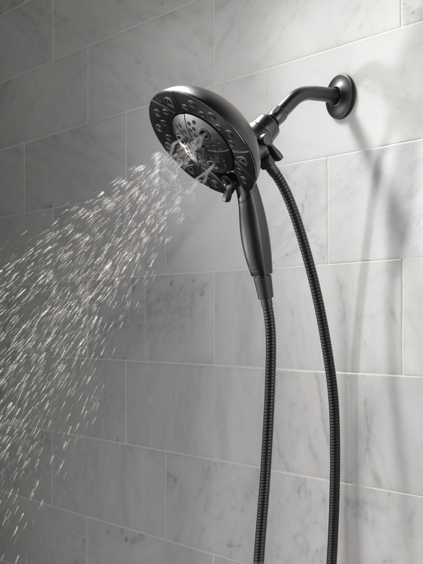 Delta Universal Showering Components 58480 H2OKINETIC In2ition 5-Setting Two-in-One Shower