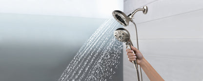 Delta Universal Showering Components 58480 H2OKINETIC In2ition 5-Setting Two-in-One Shower