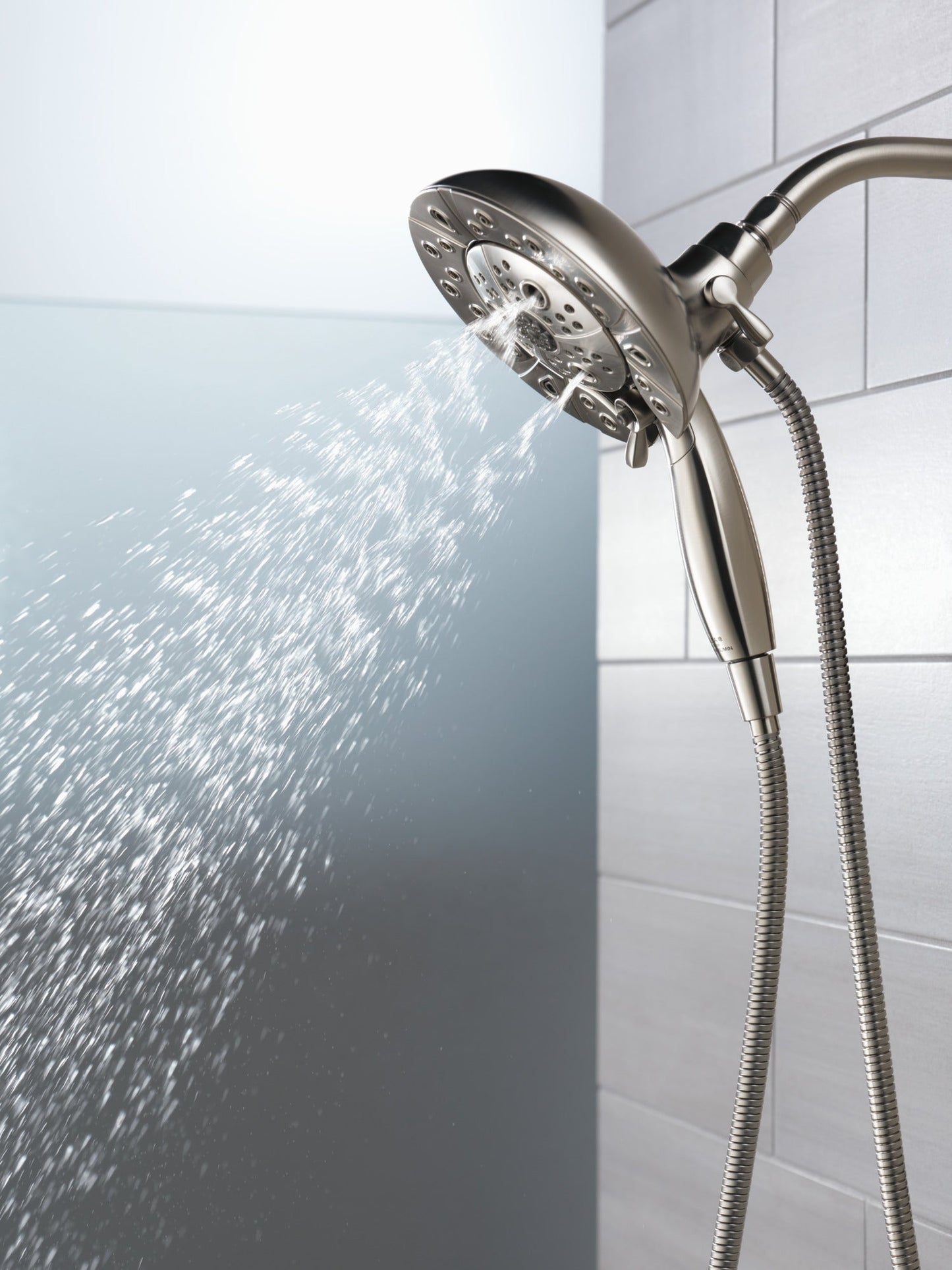 Delta Universal Showering Components 58480 H2OKINETIC In2ition 5-Setting Two-in-One Shower