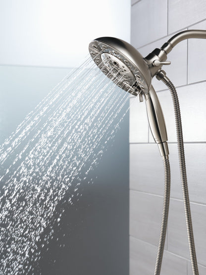 Delta Universal Showering Components 58480 H2OKINETIC In2ition 5-Setting Two-in-One Shower