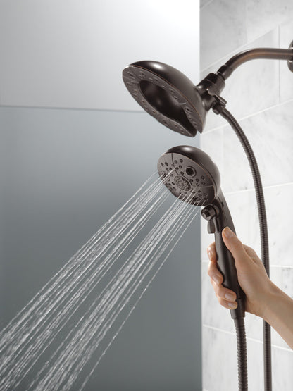 Delta Universal Showering Components 58480 H2OKINETIC In2ition 5-Setting Two-in-One Shower