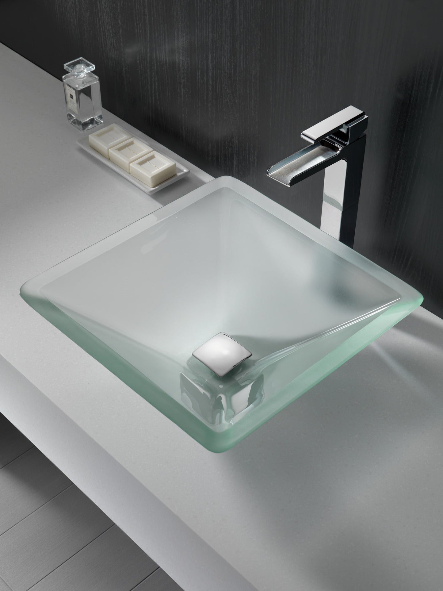 Delta 72174 Square Push Pop-Up Less Overflow, chrome - view 4
