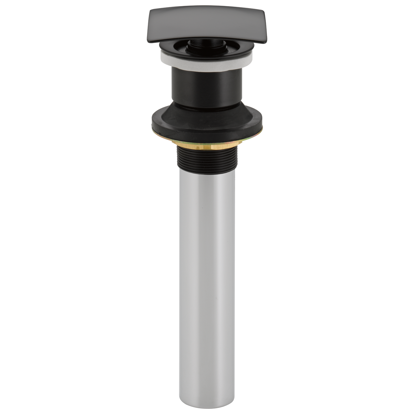 Delta 72174 Square Push Pop-Up Less Overflow, matte black