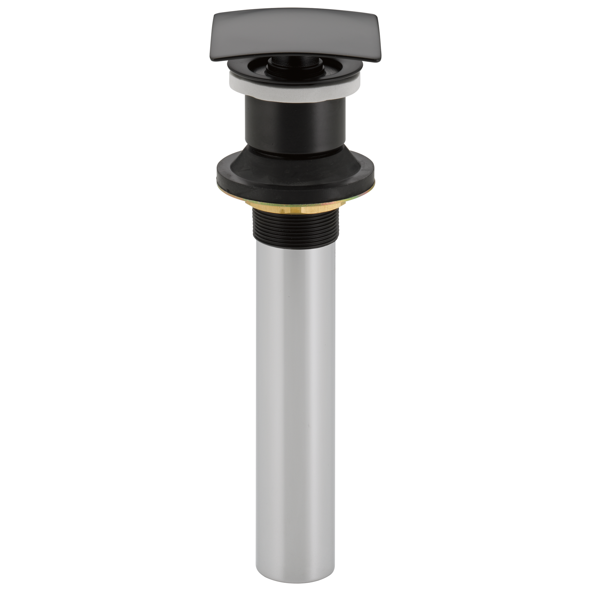 Delta 72174 Square Push Pop-Up Less Overflow, matte black