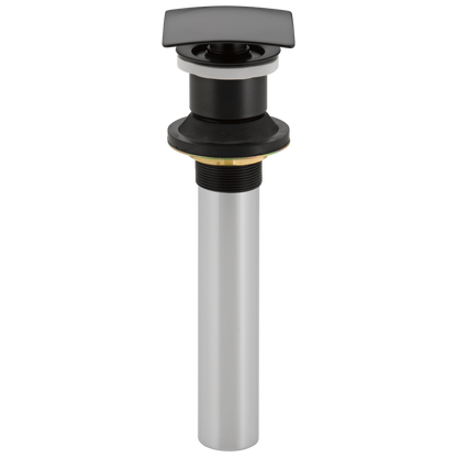 Delta 72174 Square Push Pop-Up Less Overflow, matte black