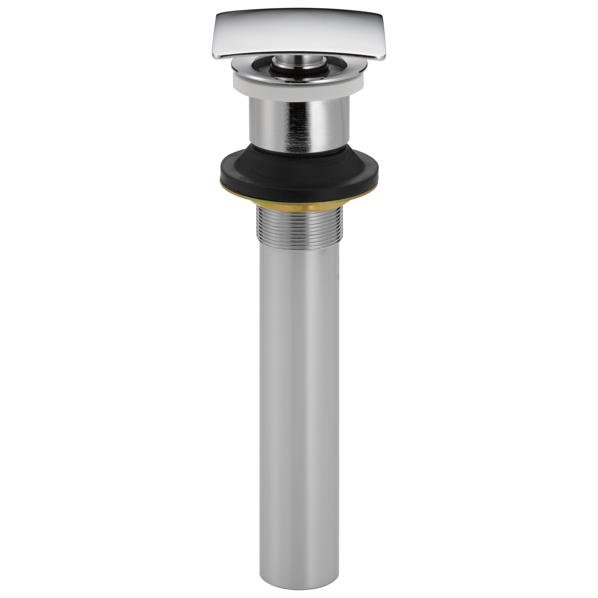 Delta 72174 Square Push Pop-Up Less Overflow, polished nickel