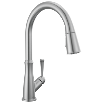 Delta Westville: Single Handle Pull-Down Kitchen Faucet, arctic stainless
