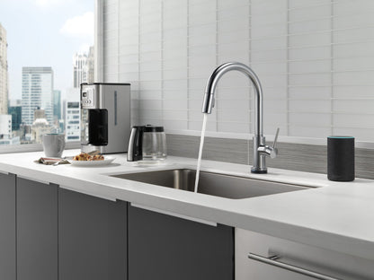 Delta Trinsic 9159TV VoiceIQ Single-Handle Pull-Down Kitchen Faucet with TouchTouch 2O Technology