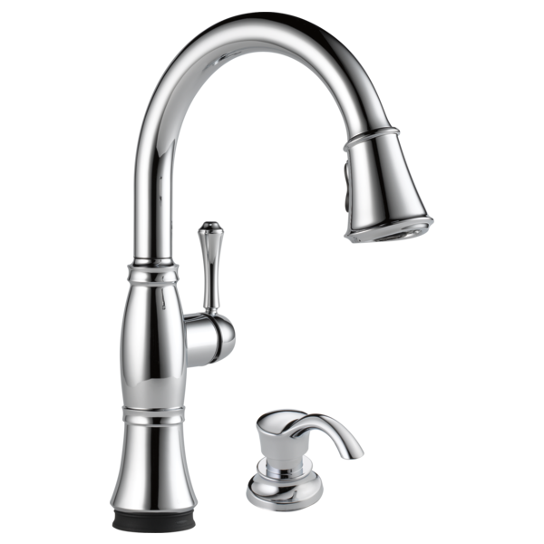 Delta Cassidy:9197T Single Handle Pull-Down Kitchen Faucet with Touch<sub>2</sub>O and ShieldSpray Technologies
