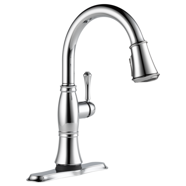 Delta Cassidy:9197T Single Handle Pull-Down Kitchen Faucet with Touch<sub>2</sub>O and ShieldSpray Technologies
