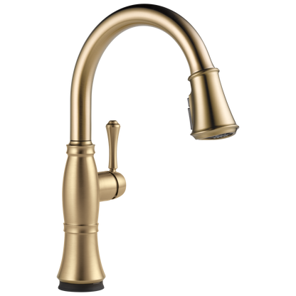 Delta Cassidy:9197T Single Handle Pull-Down Kitchen Faucet with Touch<sub>2</sub>O and ShieldSpray Technologies