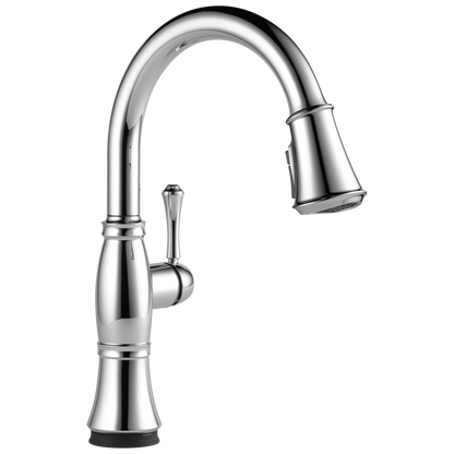 Delta Cassidy:9197T Single Handle Pull-Down Kitchen Faucet with Touch<sub>2</sub>O and ShieldSpray Technologies