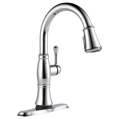 Delta Cassidy:9197T Single Handle Pull-Down Kitchen Faucet with Touch<sub>2</sub>O and ShieldSpray Technologies