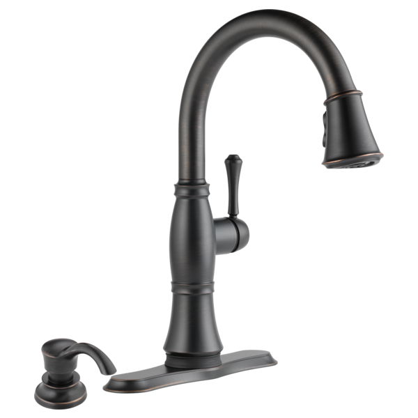 Delta Cassidy:9197T Single Handle Pull-Down Kitchen Faucet with Touch<sub>2</sub>O and ShieldSpray Technologies