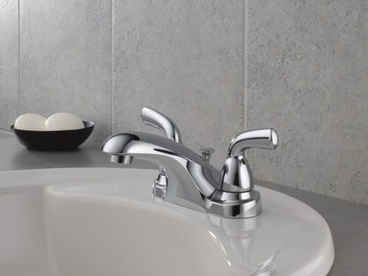 Delta Foundations B2510LF Two Handle Centerset Bathroom Faucet