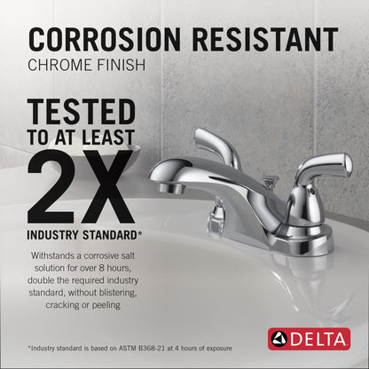 Delta Foundations B2510LF Two Handle Centerset Bathroom Faucet