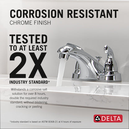 Delta Foundations B2510LF Two Handle Centerset Bathroom Faucet
