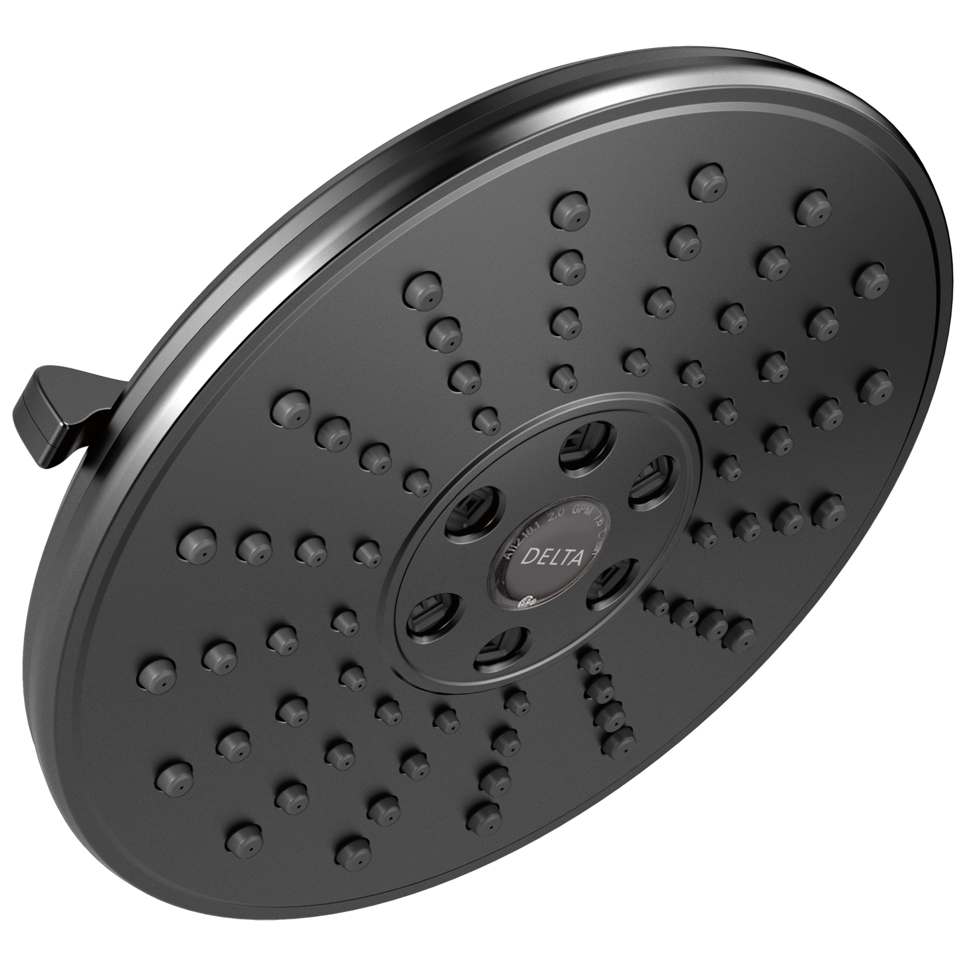 Delta Universal Showering Components 52688 H2OKINETIC 3-Setting Raincan Shower Head, matte black