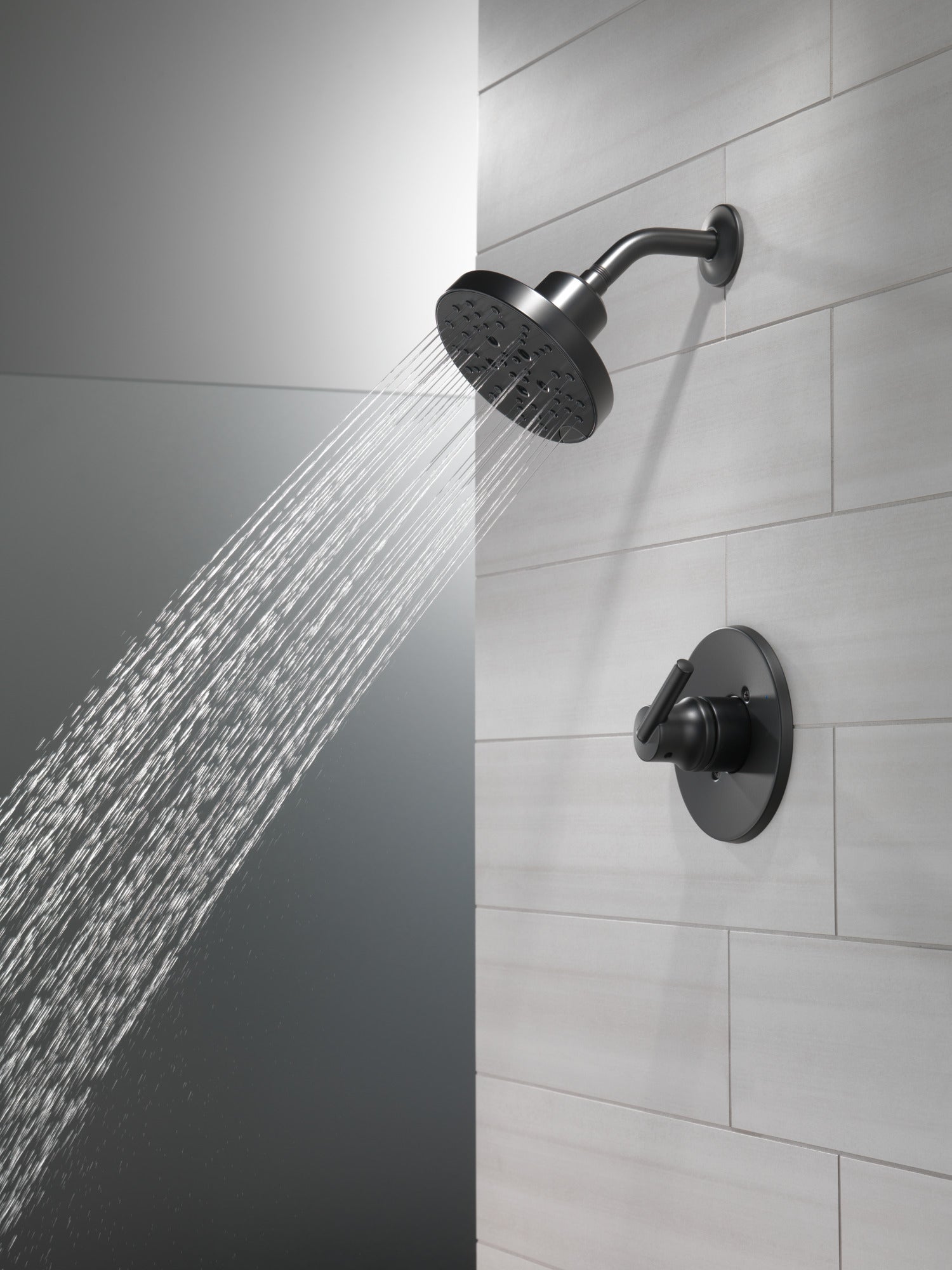 Delta Universal Showering Components 52688 H2OKINETIC 3-Setting Raincan Shower Head, matte black - view 5