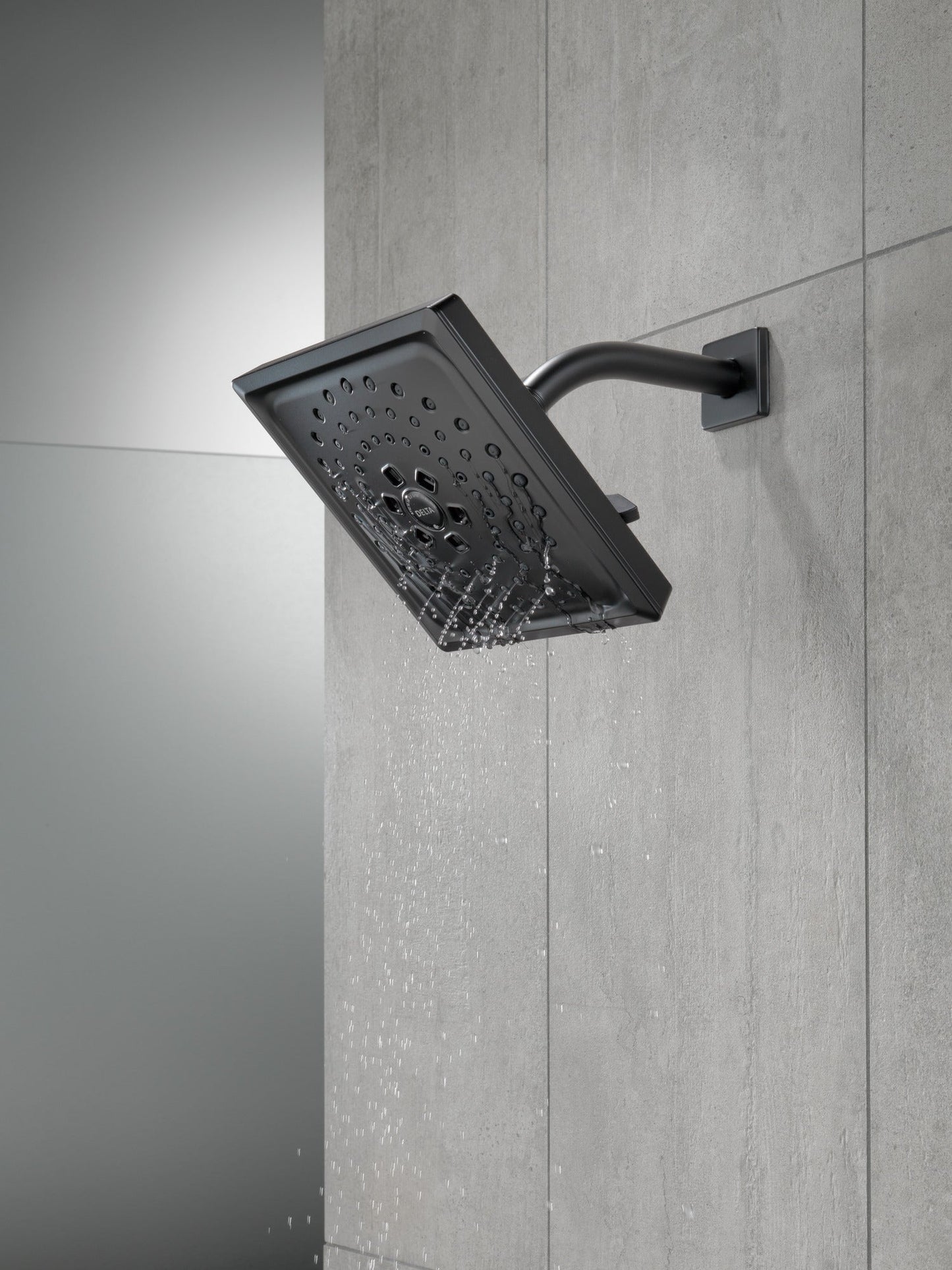 Delta Universal Showering Components 52684 H2OKINETIC 3-Setting Raincan Shower Head, matte black - view 3