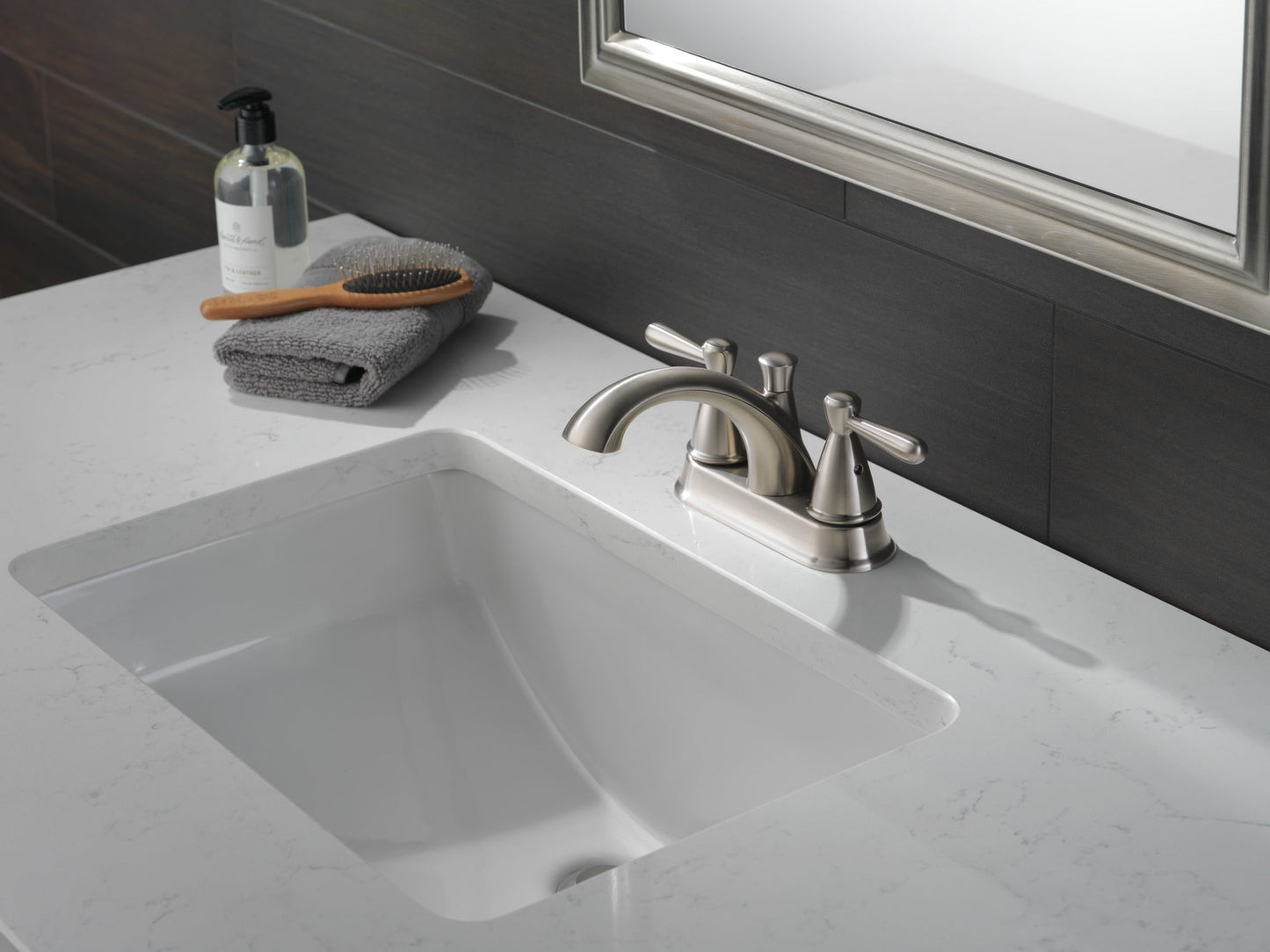Peerless Retail Channel Product P99640LF Two Handle Centerset Bathroom Faucet