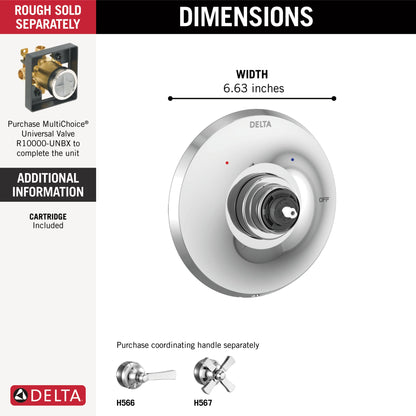 Delta Dorval T14056 Monitor 14 Series Valve Only Trim - Less Handle