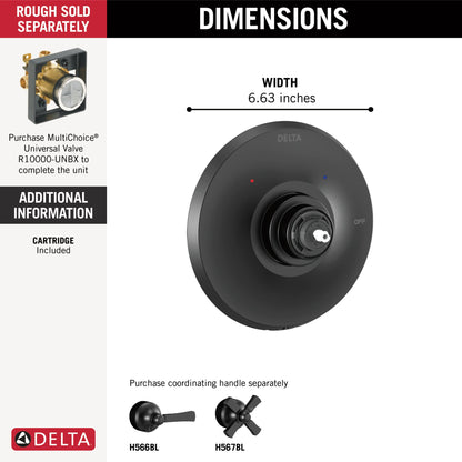 Delta Dorval T14056 Monitor 14 Series Valve Only Trim - Less Handle