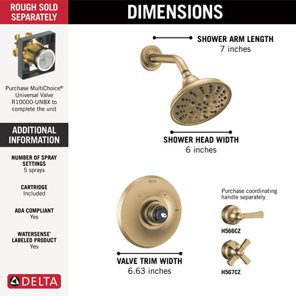 Delta Dorval T14256 Monitor 14 Series Shower Trim - Less Handle