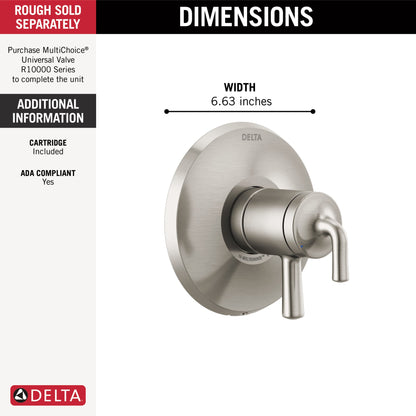 Delta Kayra T17033 Monitor 17 Series Valve Trim Only