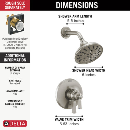 Delta Dorval T17256 Monitor 17 Series Shower Trim