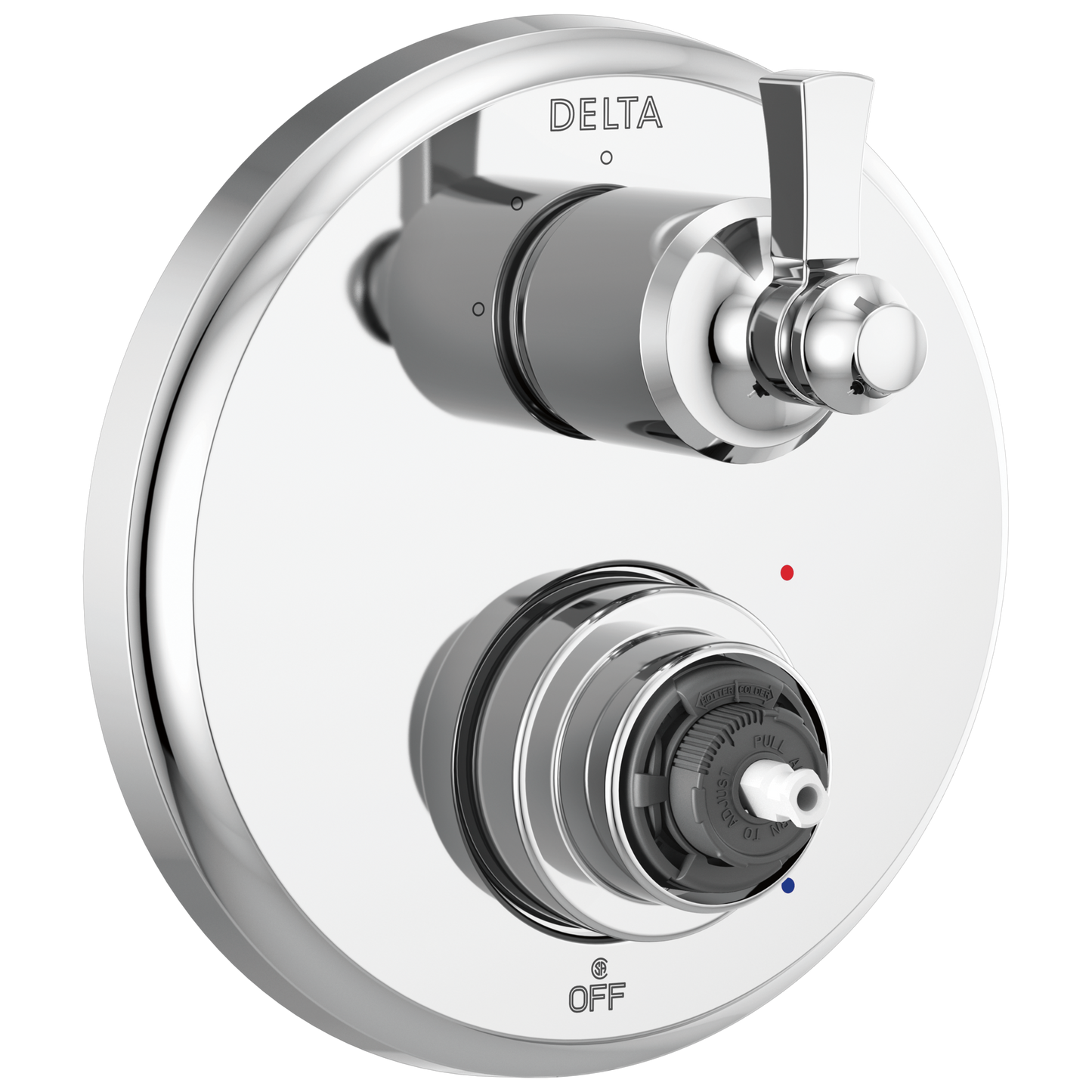 Delta Dorval T24856 Traditional 2-Handle Monitor 14 Series Valve Trim with 3 Setting Diverter