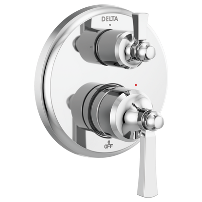Delta Dorval T24856 Traditional 2-Handle Monitor 14 Series Valve Trim with 3 Setting Diverter
